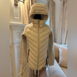 Salewa Oatmeal Down and Knit Hybrid Jacket